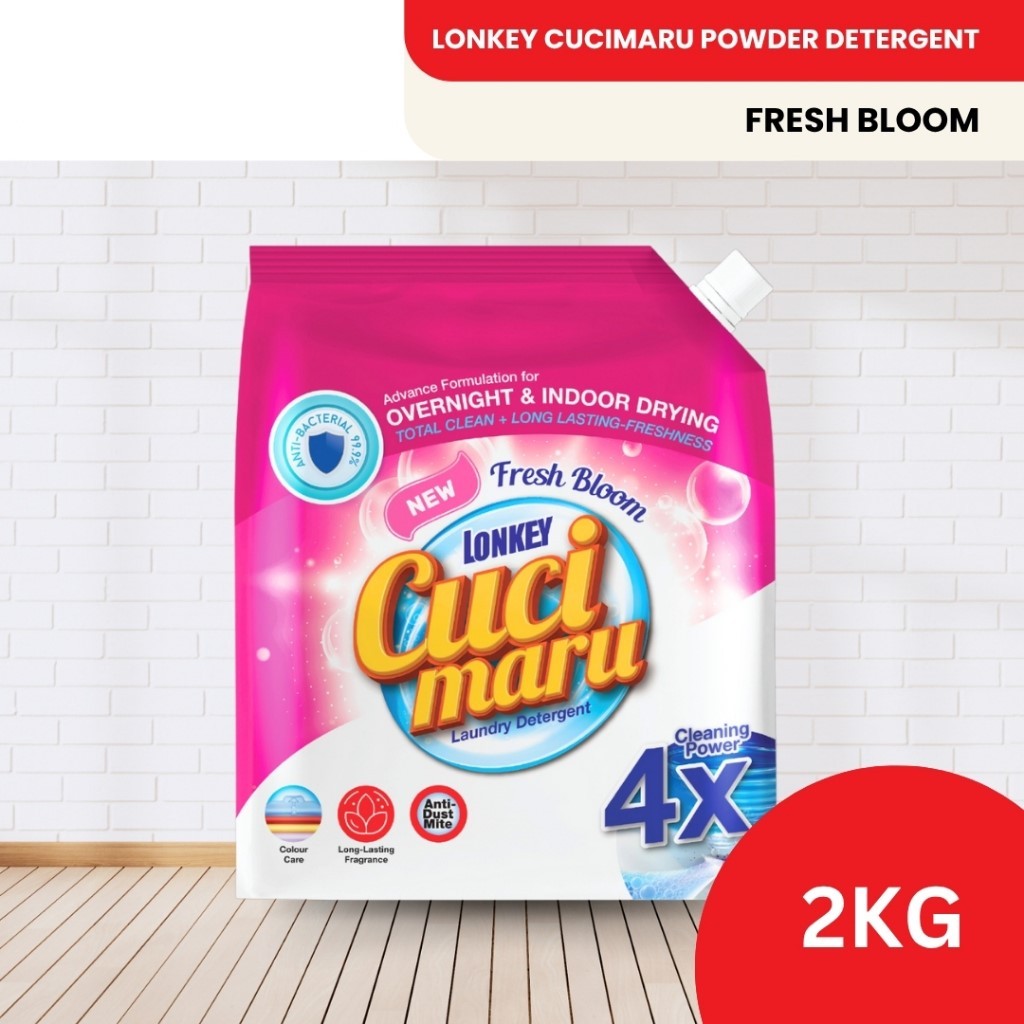 Lonkey/Aneka Cucimaru Detergent Powder 2KG/1KG Fresh Bloom | Shopee ...