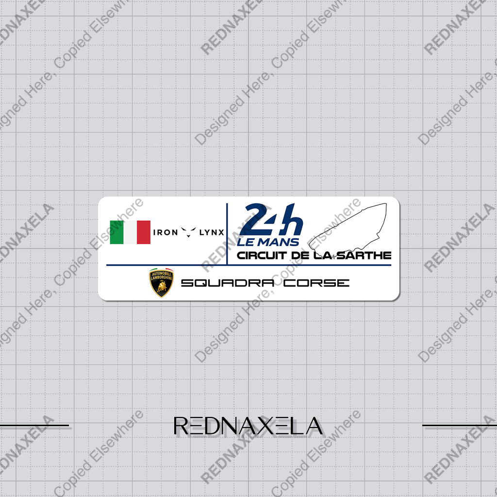 Lamborghini Iron Lynx FIA WEC Outdoor High Quality Waterproof Sticker ...