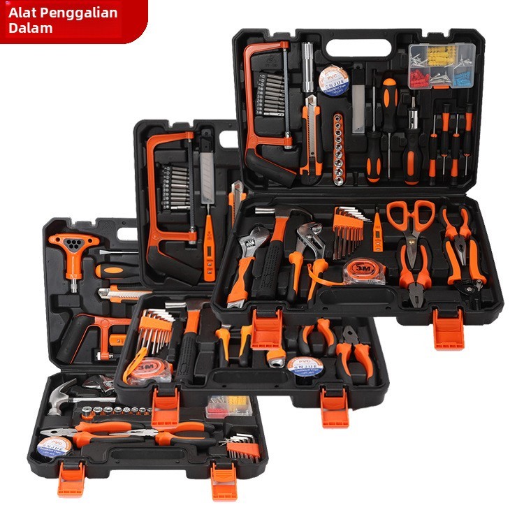 KD2505-60 Set Kotak Alat Perkakasan Komprehensif Baharu Set Alat Tangan ...