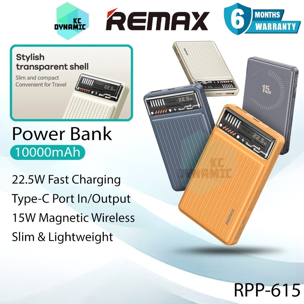 Remax RPP-615 10000mAh Powerbank 22.5W Fast Charging Power Bank Remax ...