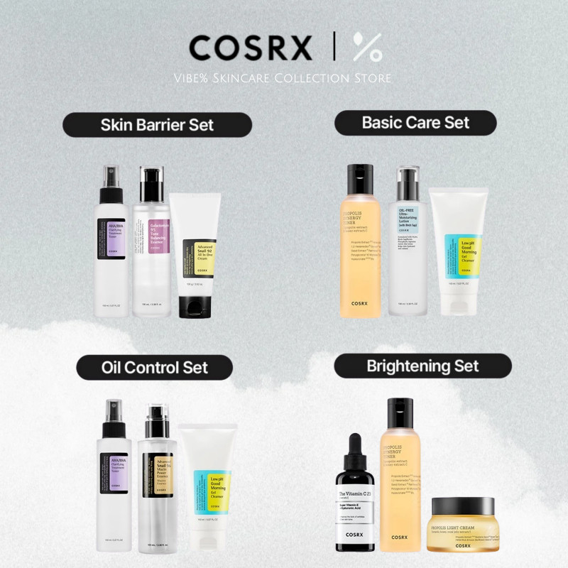 【𝟰 𝗞𝗲𝘆 𝗦𝗸𝗶𝗻 𝗖𝗼𝗻𝗰𝗲𝗿𝗻𝘀】COSRX Skincare 3-pc Bundle for 4 Skin Concerns ...