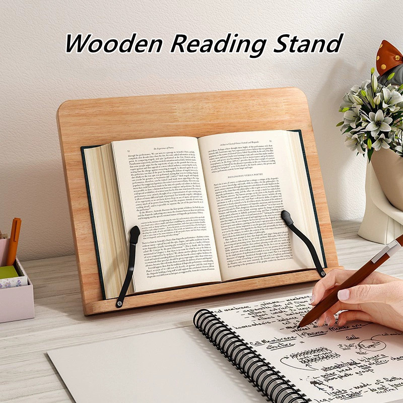 Adjustable Reading Rack Reading Book Stand Reading Bookshelf ...