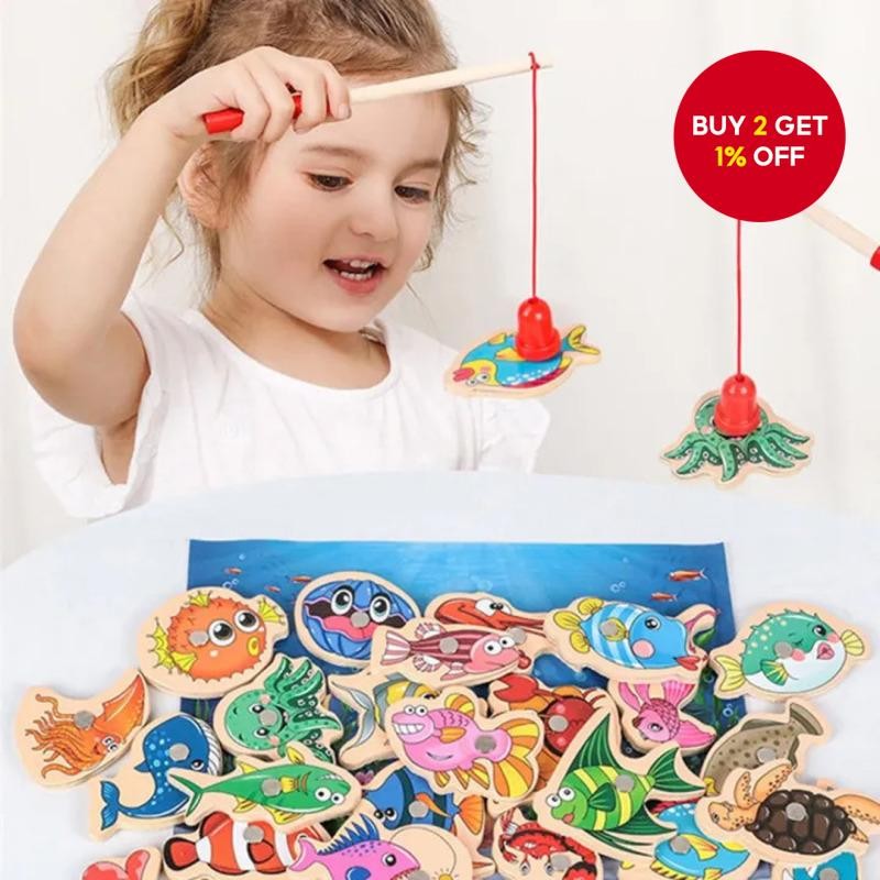 Magnetic Fishing Game Toy Set for Kids