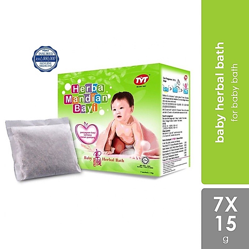 TYT Baby Herbal Bath (7 x 15g) | Shopee Malaysia