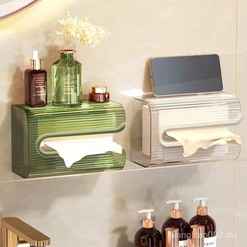 Simple Kitchen Tissue Box Upside Down Toilet Tissue Paper Wall-Mounted ...