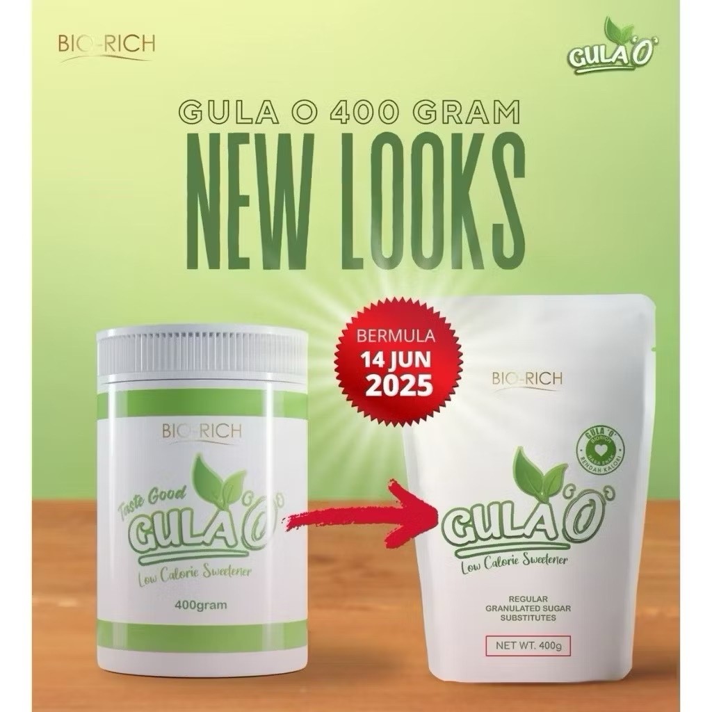 GULA O BIORICH 400Gram / 50Gram ORIGINAL HQ LOW CALORIE SWEETENER ...