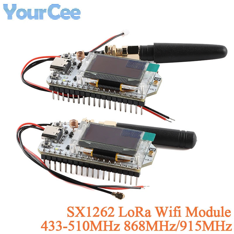 ESP32 SX1262 LoRa WIFI Kit 32 Module 433-510MHz 868MHz/915MHz 0.96 inch ...