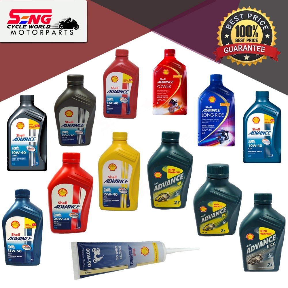 SHELL ENGINE OIL 4T-100% ORIGINAL | Shopee Malaysia