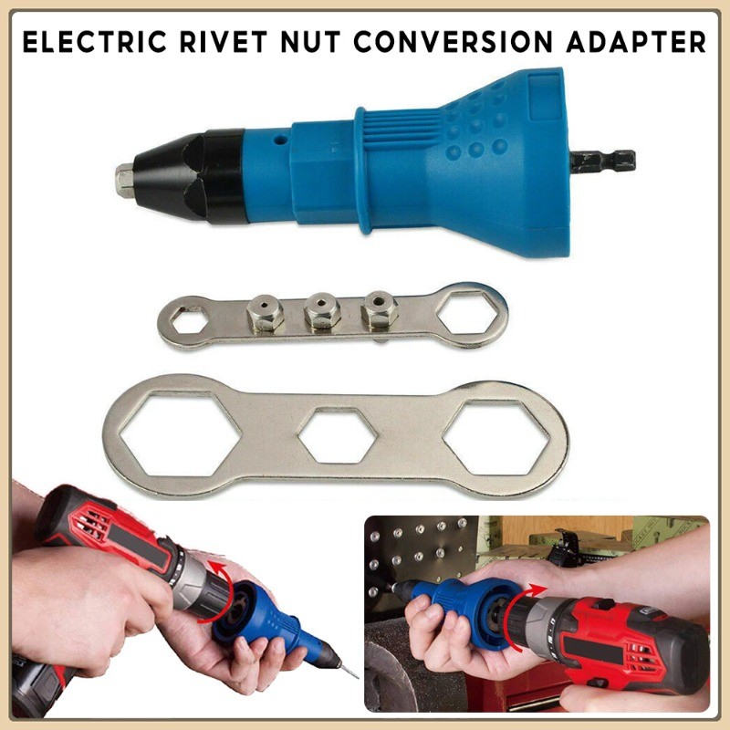 Electric Rivet Nut Conversion Adapter for Cordless Rivete Nozzle Nut ...