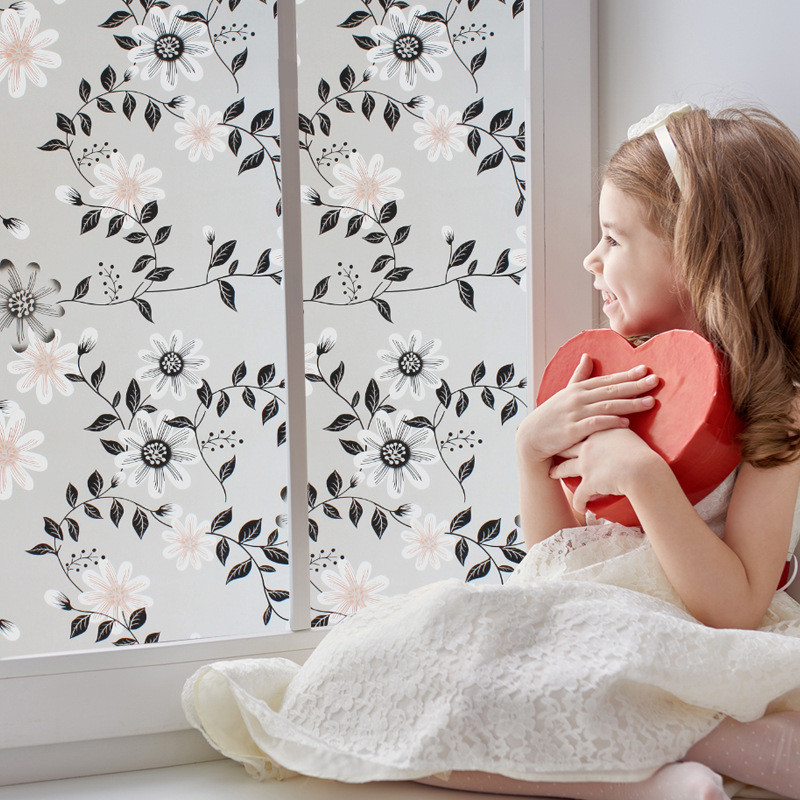 Shipping Distribution Self-Adhesive Frosted Glass Sticker Bedroom ...