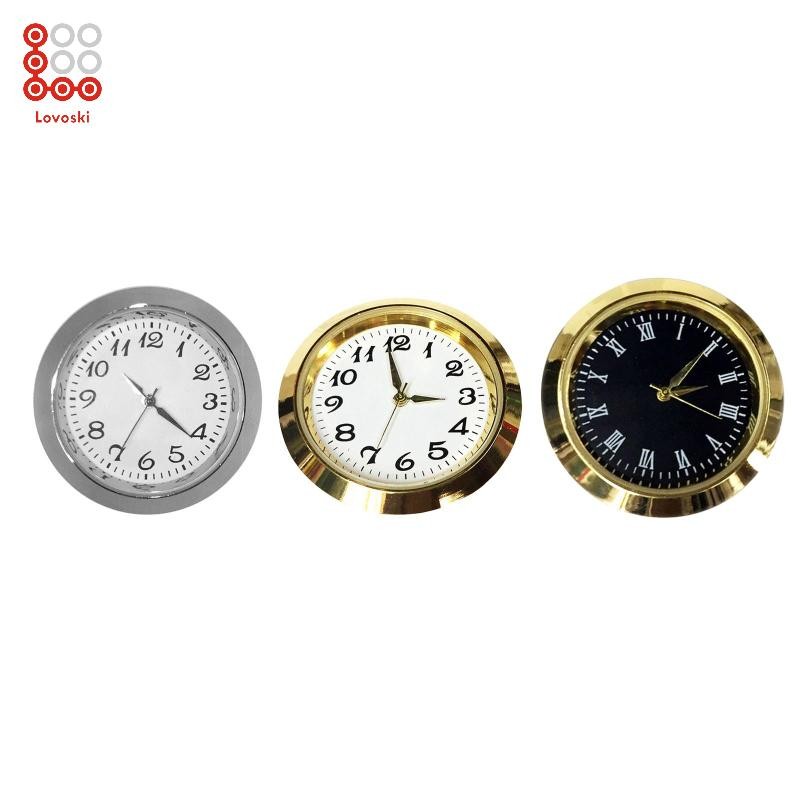 Lovoski 1-7/16 Inch Round Clock Insert Clock Fit Up Easy to Read with ...