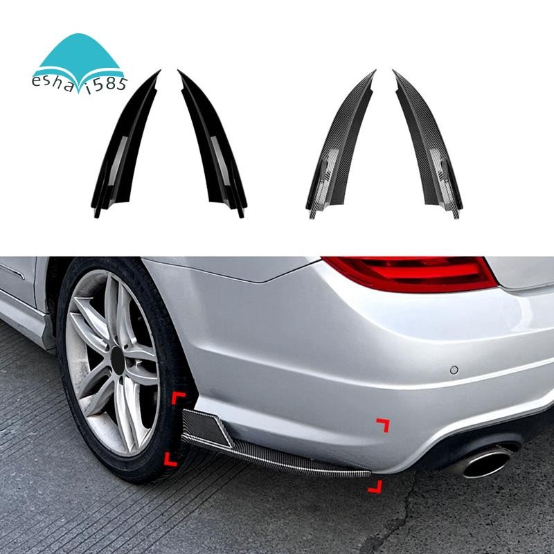 Rear Bumper Lip Diffuser Splitter Spoiler Glossy Black Fit For Honda
