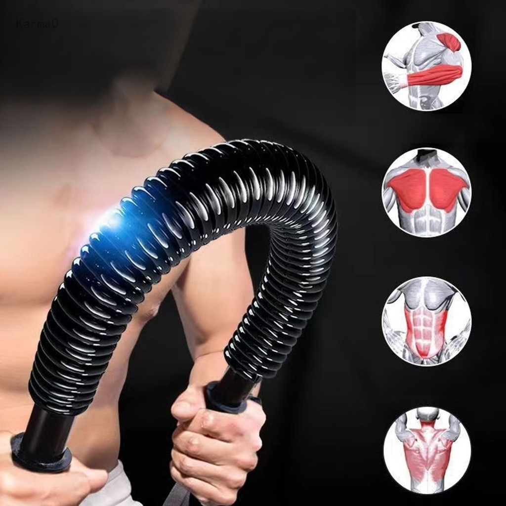 20KG Spring Arm Strength Hand Gripper Power Twister Resistance Bend Bar ...