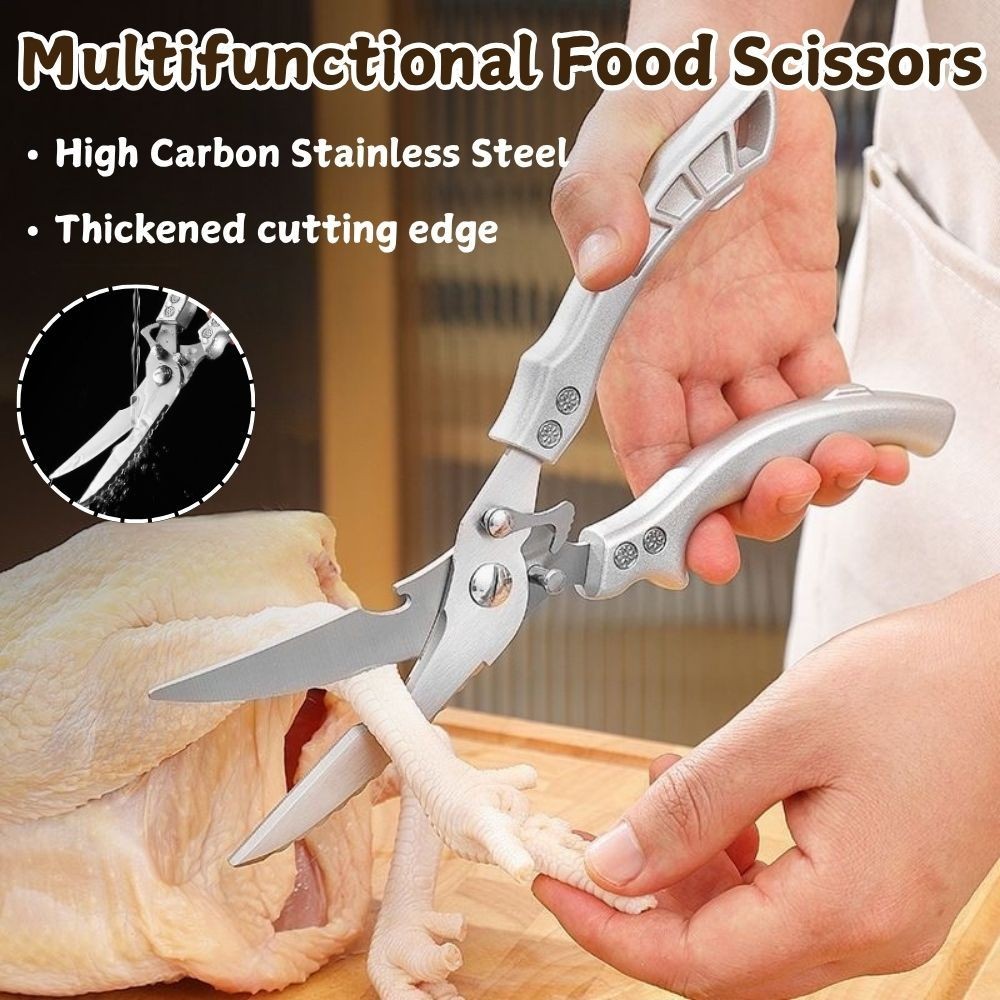 CURVE BLADE BONE SCISSOR CHICKEN BONE SCISSORS Multipurpose Stainless ...