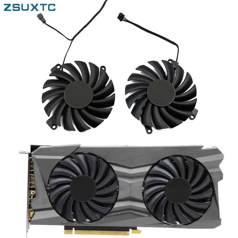 MAHIE NIEUWE 4PIN CF-12910S RTX 3070 TI X3 GPU Ventilator, Compatibel for INN03D GeForce RTX 3070 TI, RTX 3080, RTX 3080 TI X3 OC Grafische kaart koelventilator Cheerfully (Color : Fan-B