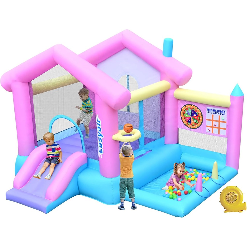 Inflatable Bounce House for Kids 3-10, 123