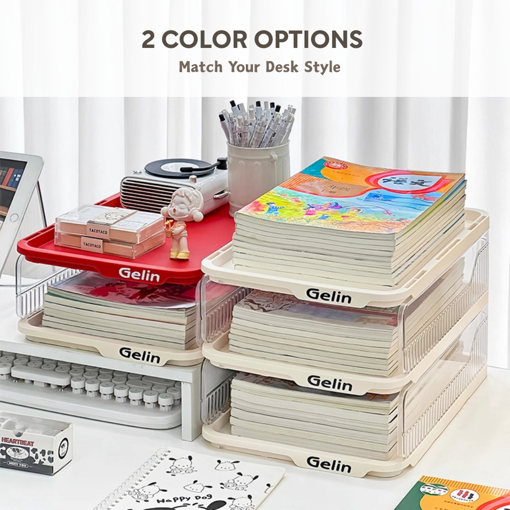 SAVE Multi-Layer Paper Tray Stackable File Organizer Document Storage ...