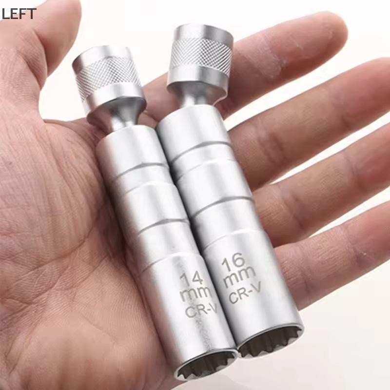 [le] Spark Plug Socket Wrench Adapter 14mm16mm Set Universal Joint With ...