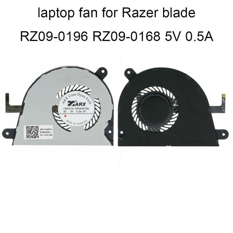 Notebook PC CPU Cooling Fans For Razer Blade Stealth RZ09-0196 RZ09 ...
