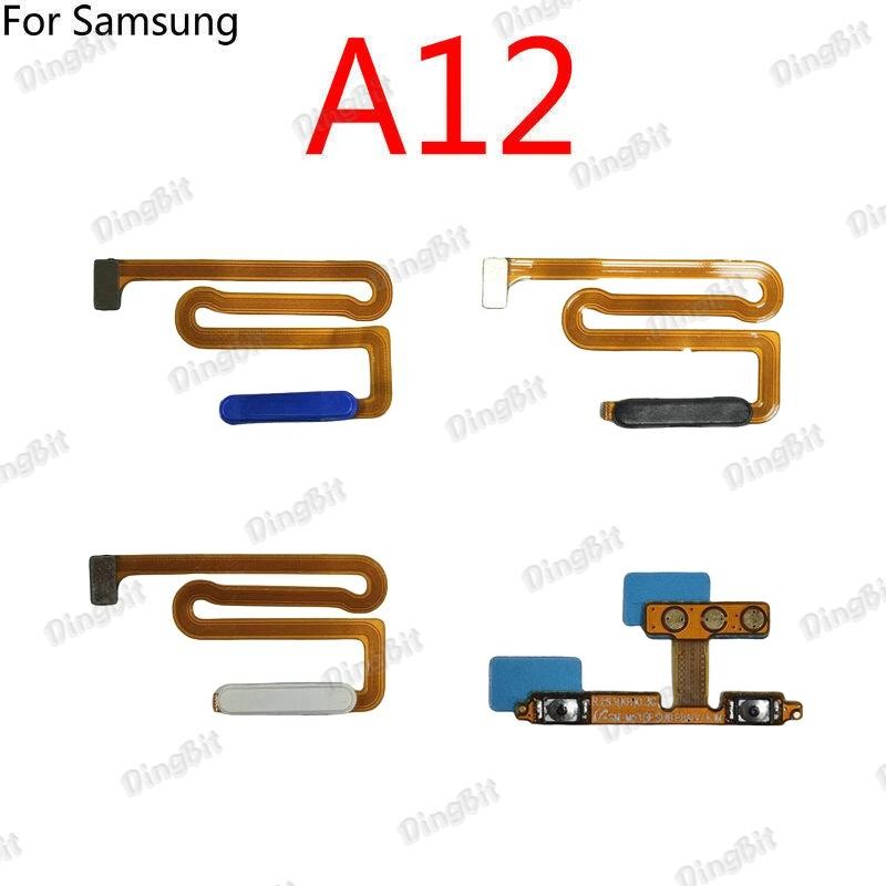 For Samsung Galaxy A12 A125 A125F Home Button Fingerprint Sensor Flex ...