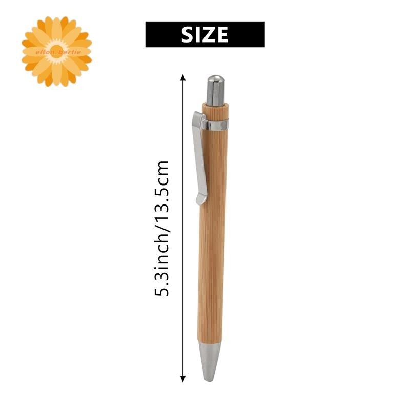100 Pcs/Lot Bamboo Ballpoint Pen Stylus Contact Pen Office School Supplies Pens Writing Supplies Gifts Black Ink I.212406565 - View #2