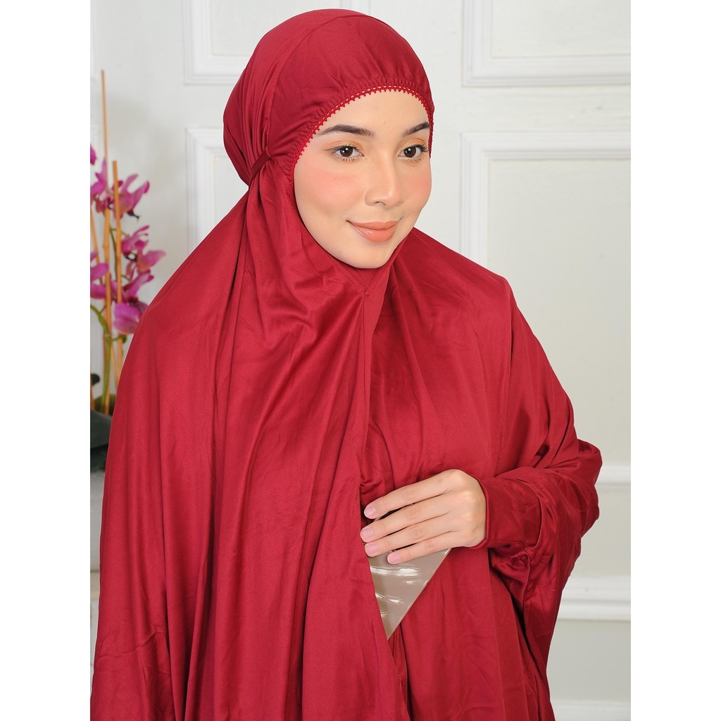 Telekung Mini Berzip dengan Tangan dan Pocket dari Kain Viscose ...