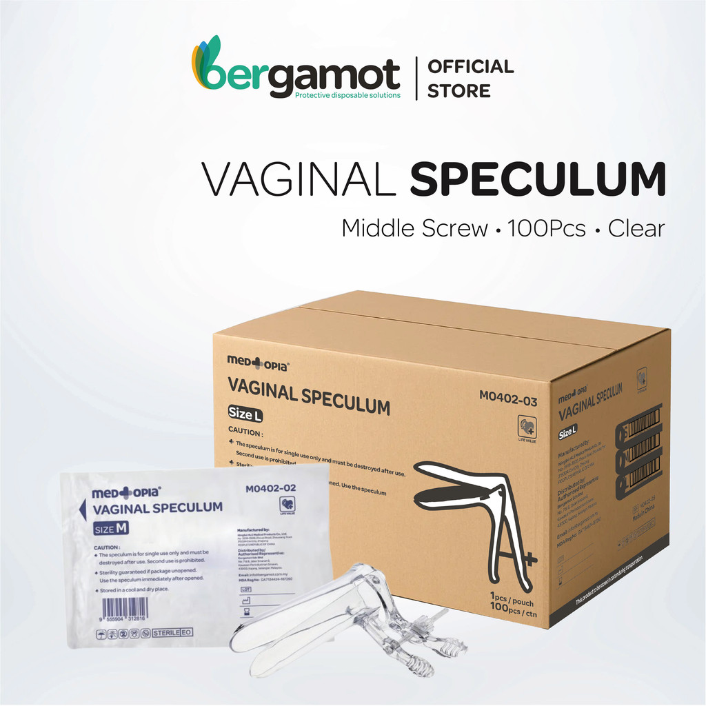 [CARTON] Medtopia Sterile Vaginal Speculum (Center Screw Type ...