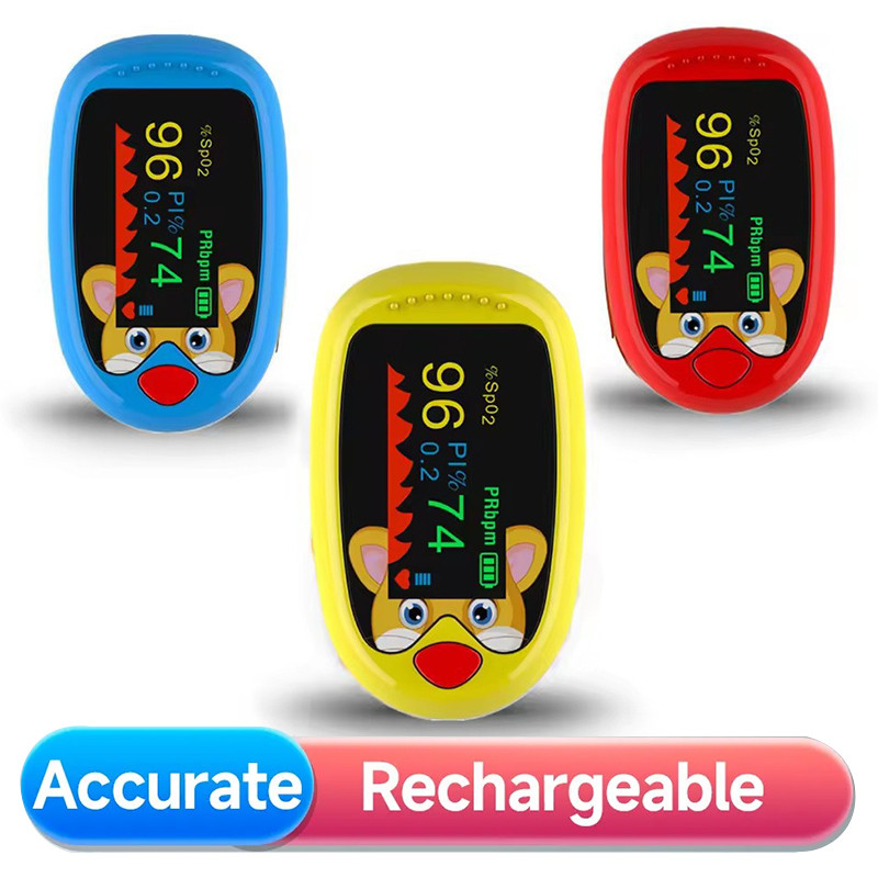 Rechargeable Finger Pulse Finger Monitor Saturation Meter Oximeter ...