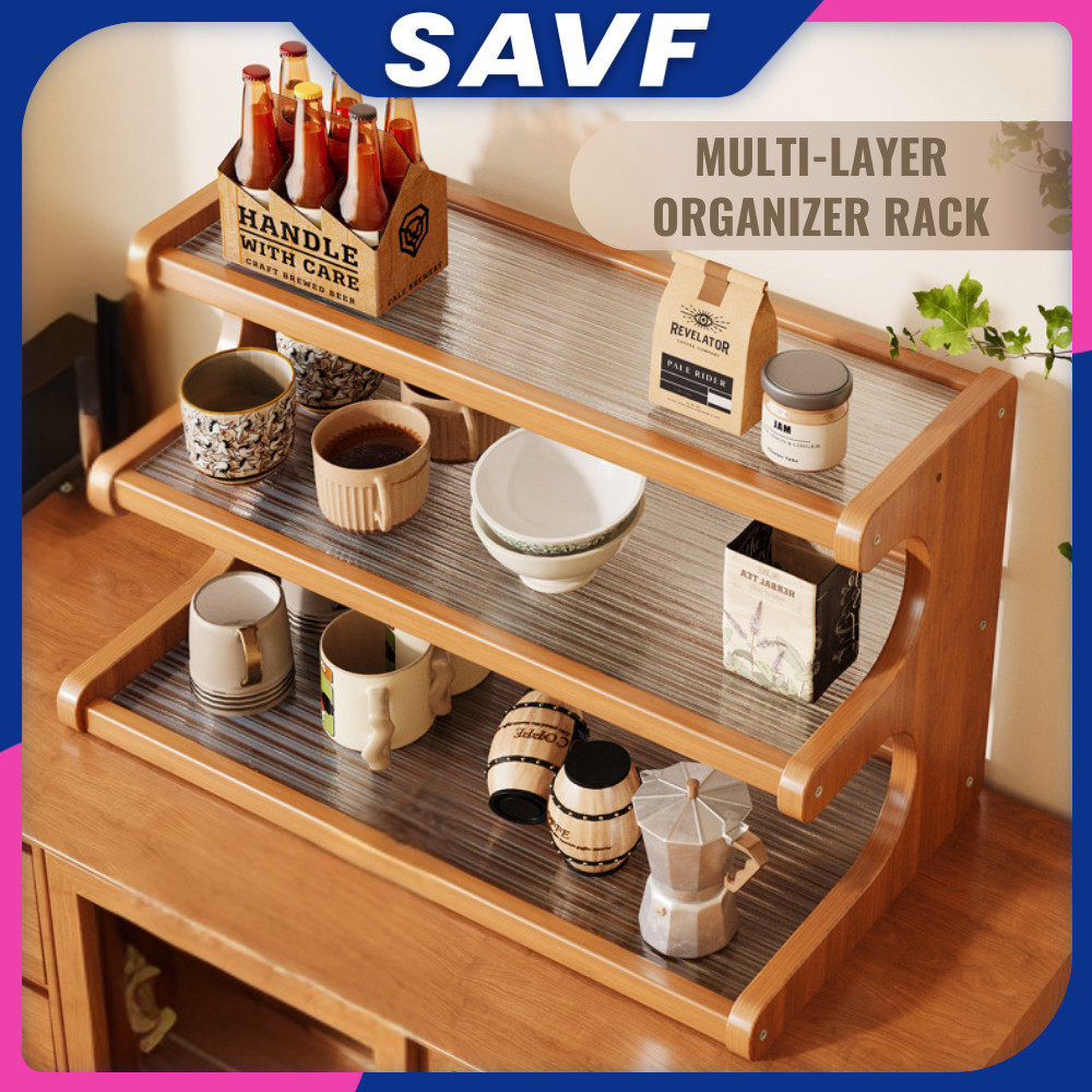 SAVF Multi-Layer Kitchen Storage Rack Spices Rack Cup Display Rack ...