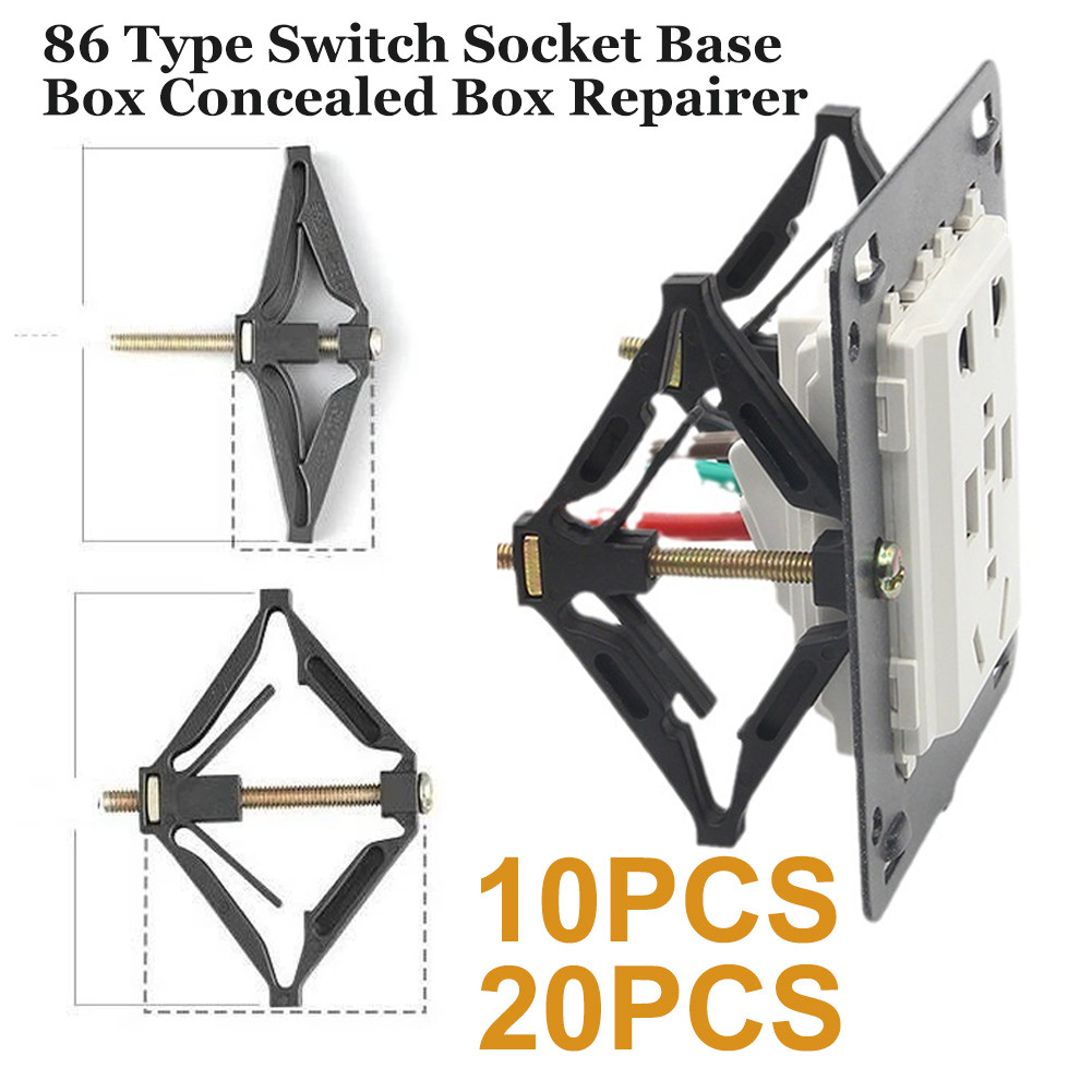 Repair Supporter Adjustable Switch Box for 86 Wall Socket 10/20Pcs ...