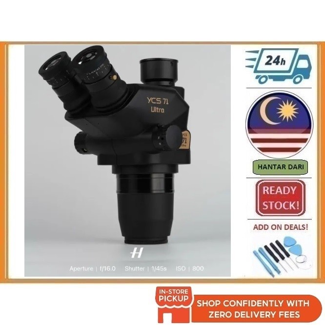 BSS YCS 杨长顺 YCS-71 ULTRA 6.7X-45X Trinocular Microscope (No Stand ...