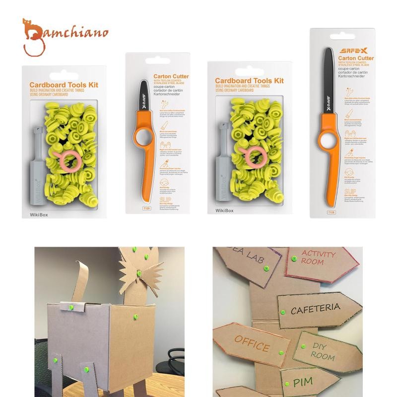 gamchiano Cardboard Construction Kit Crafts Tools DIY Cardboard ...