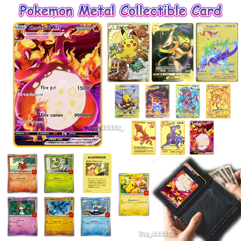 Charizard VMAX 999999point Gold Metal Pokemon Card Pokemon Collectible Card  Gift for Anime Fans chenhommy | Shopee Malaysia