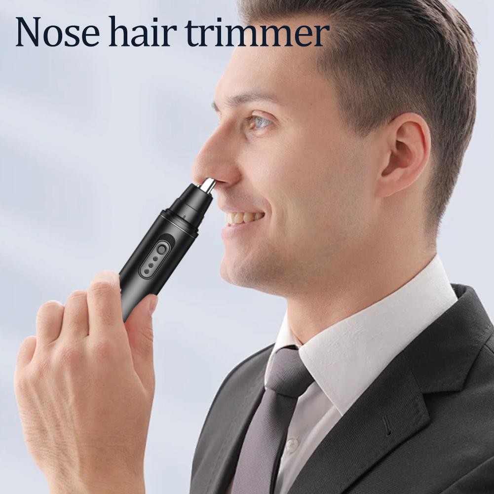 Electric Nose Hair Trimmer For Men Rechargeable Nasal Hair Cleaning ...