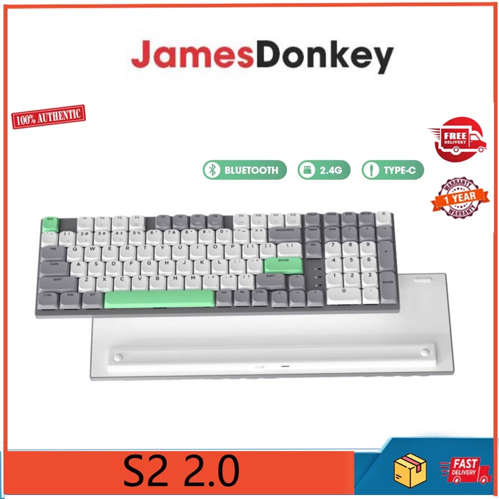 Jamesdonkey S2 2.0 three mode aluminum alloy wireless Bluetooth office ...