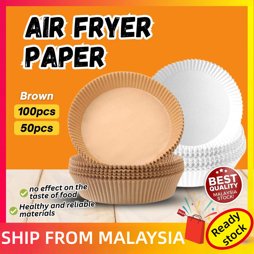 Disposable Baking Paper 50pcs 100pcs Air Fryer Paper Non-stick Kitchen ...