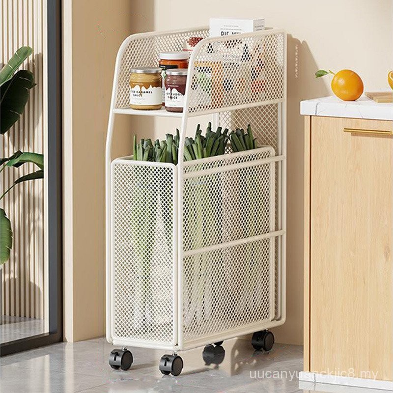 Kitchen Gap Rack Floor-standing Refrigerator Side Multi-Layer Seasoning ...