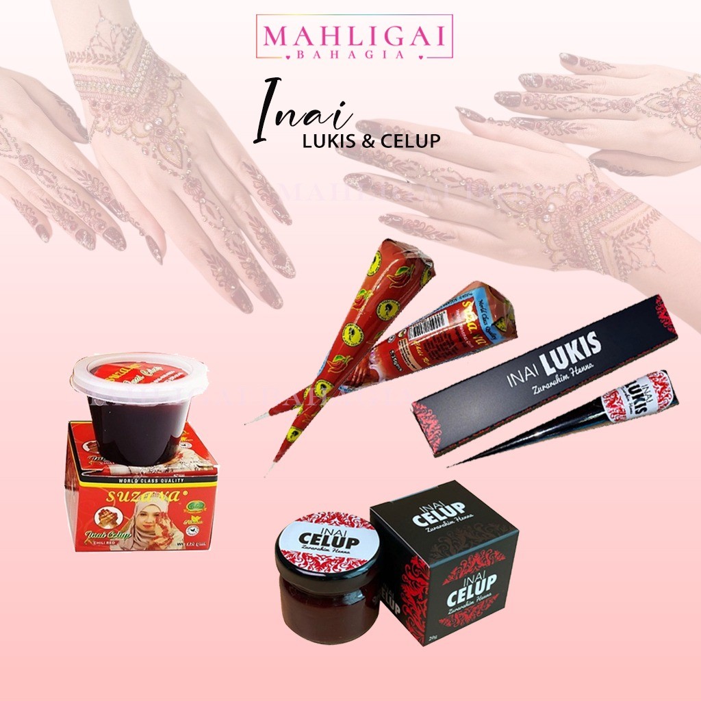 INAI CELUP/INAI LUKIS MAROON/SUZANA INAI/ZH INAI/HENNA INAI RED CHILI ...