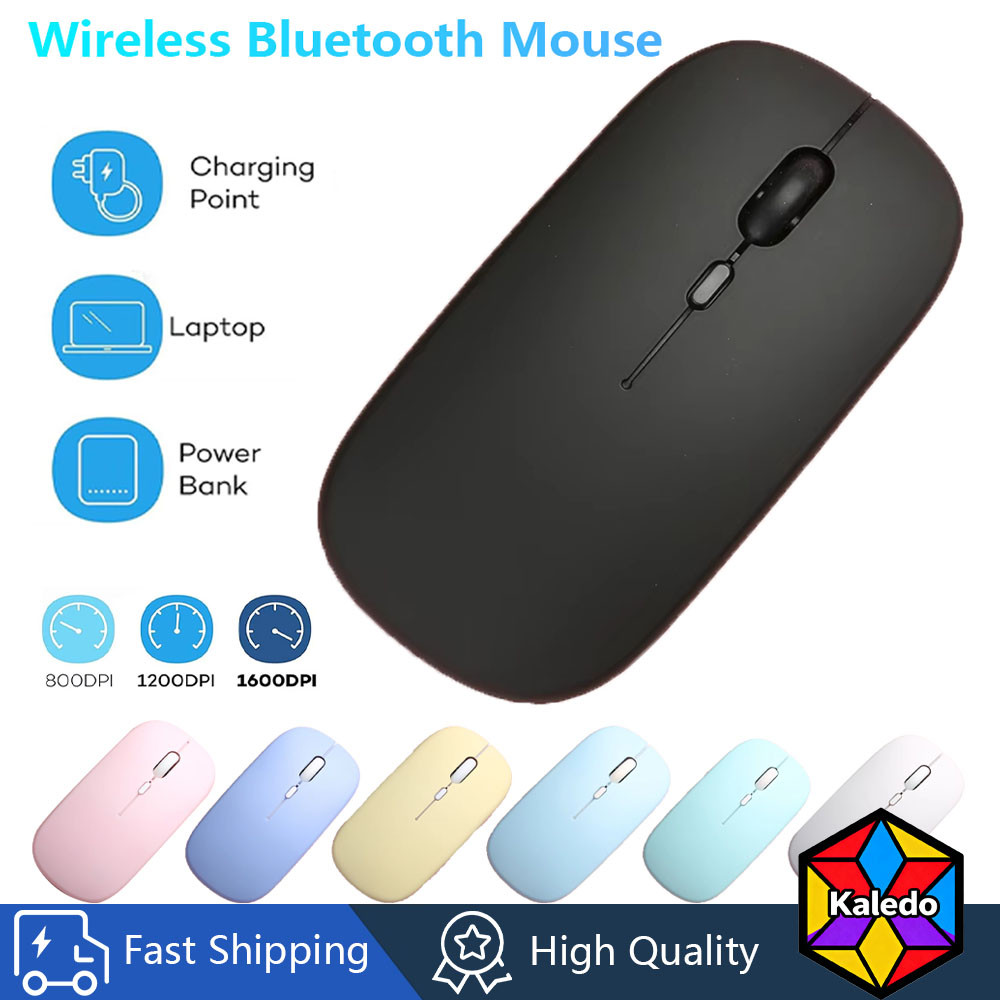 Wireless Bluetooth-compatible Mouse 2.4G Portable Ergonomic Computer ...