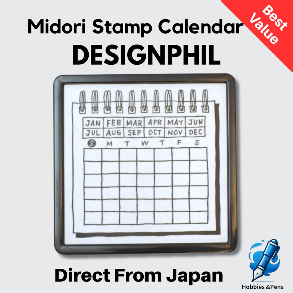 DESIGNPHIL Midori Stamp Self-Inking Calendar Pattern 35399006 | Shopee ...