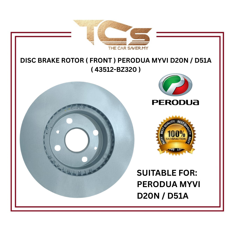DISC BRAKE ROTOR ( FRONT ) PERODUA MYVI D20N / D51A ( 43512-BZ320 ...