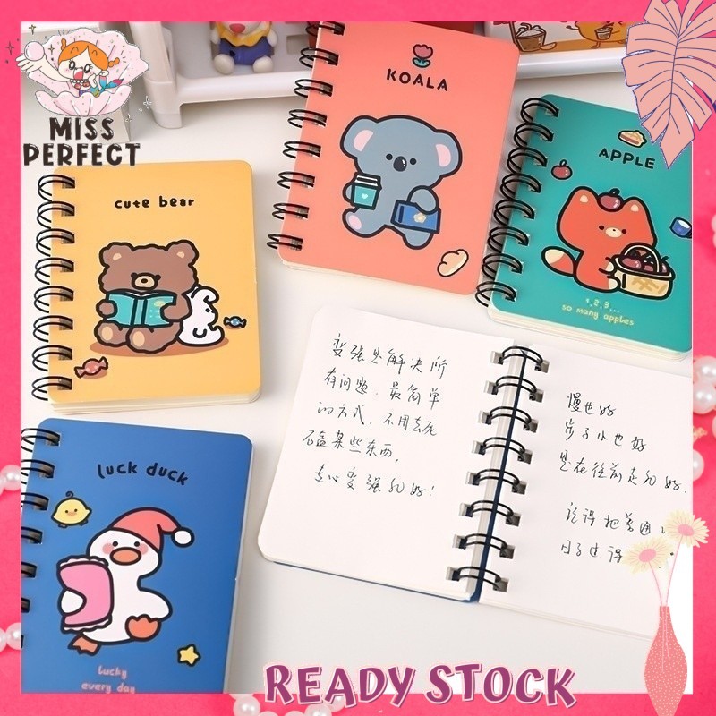 Cute Animal Cartoon Notebook Mini Pocket Notepad Small Book Easy Carry ...