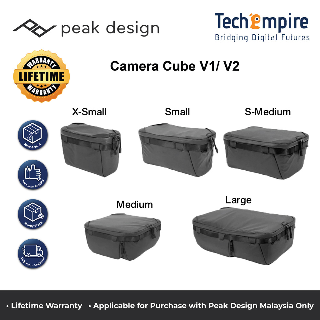 Peak Design Camera Cube & Peak Design Camera Cube V1 / V2- Small/Medium ...