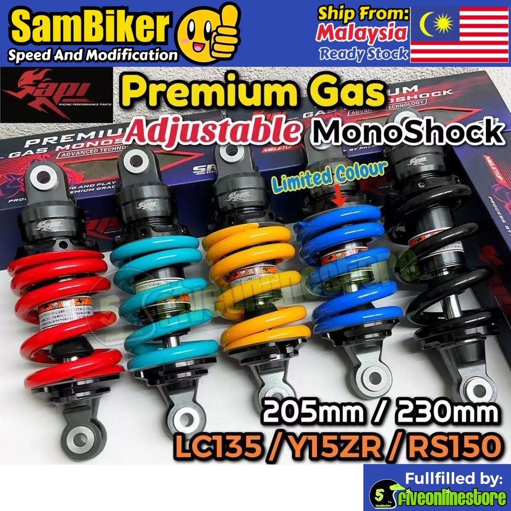 API Racing Heavy Duty Adjustable Monoshock Absorber 203MM 205MM 230MM ...