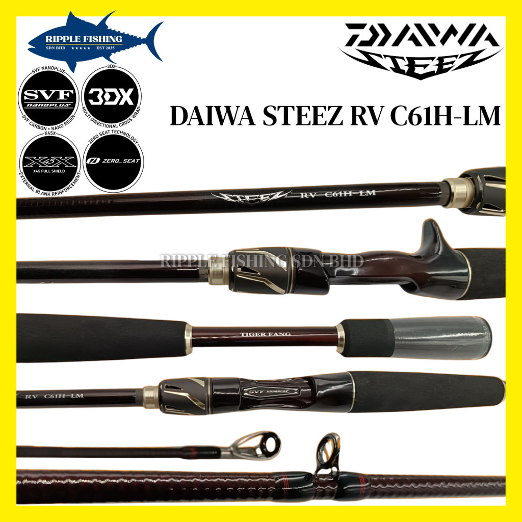2025 DAIWA STEEZ RV C61H-LM BAITCASTING ROD | Shopee Malaysia