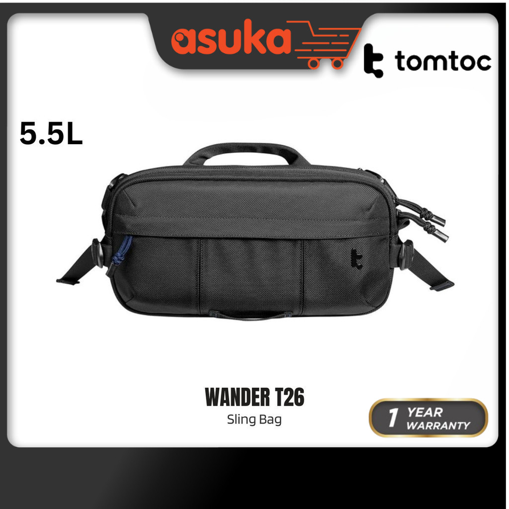Tomtoc Wander T26 Daily Sling Bag Men Crossbody Bag Chest Bag Fashion ...