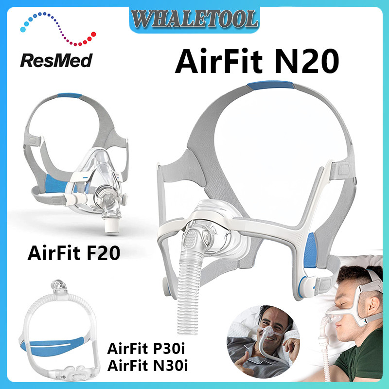 Original Resmed AirFit N20 P30i N30i F20 Sleep Breathing Nasal Mask ...