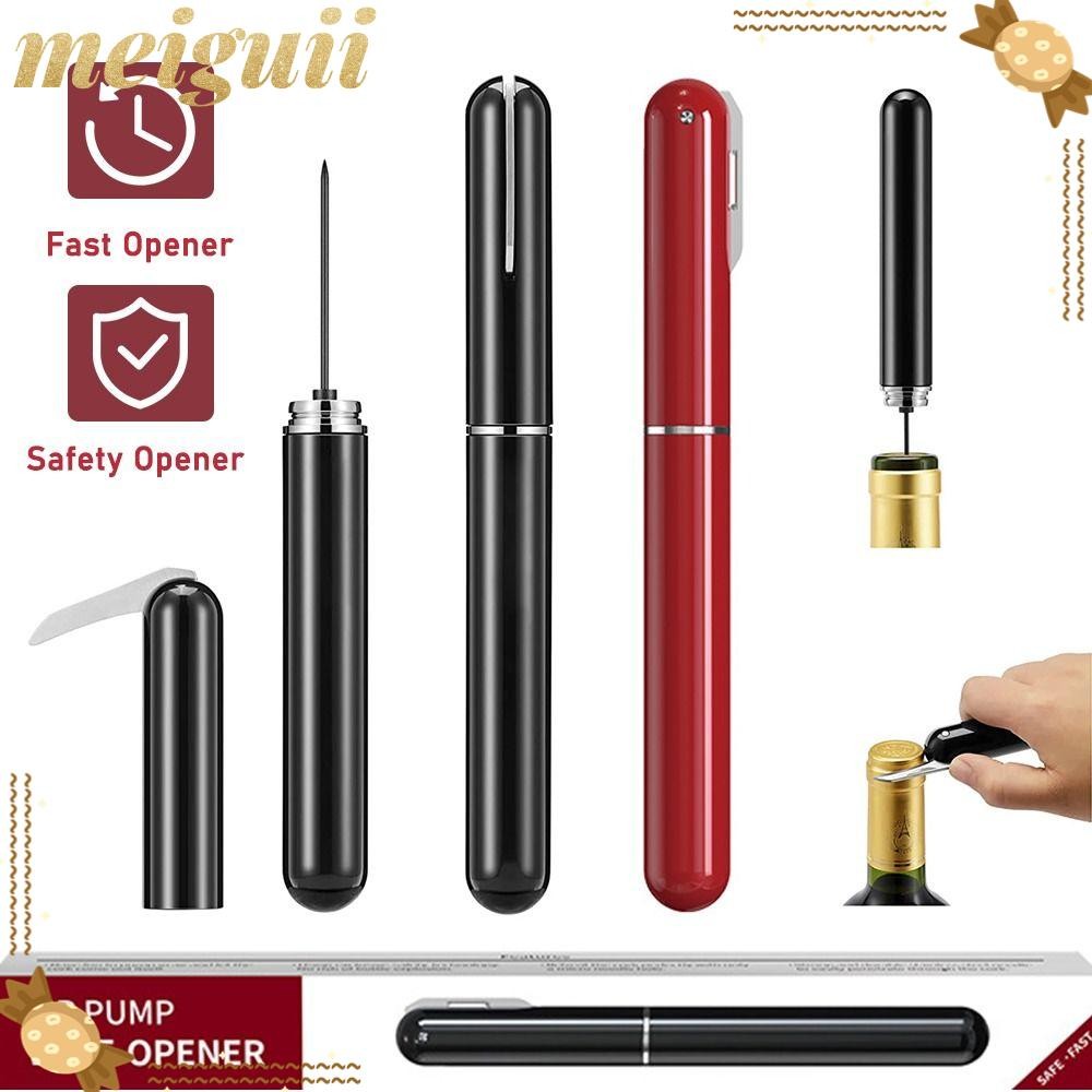 MEIGUII Wine Corkscrew Portable Safety Air Pressure Pump With Foil ...