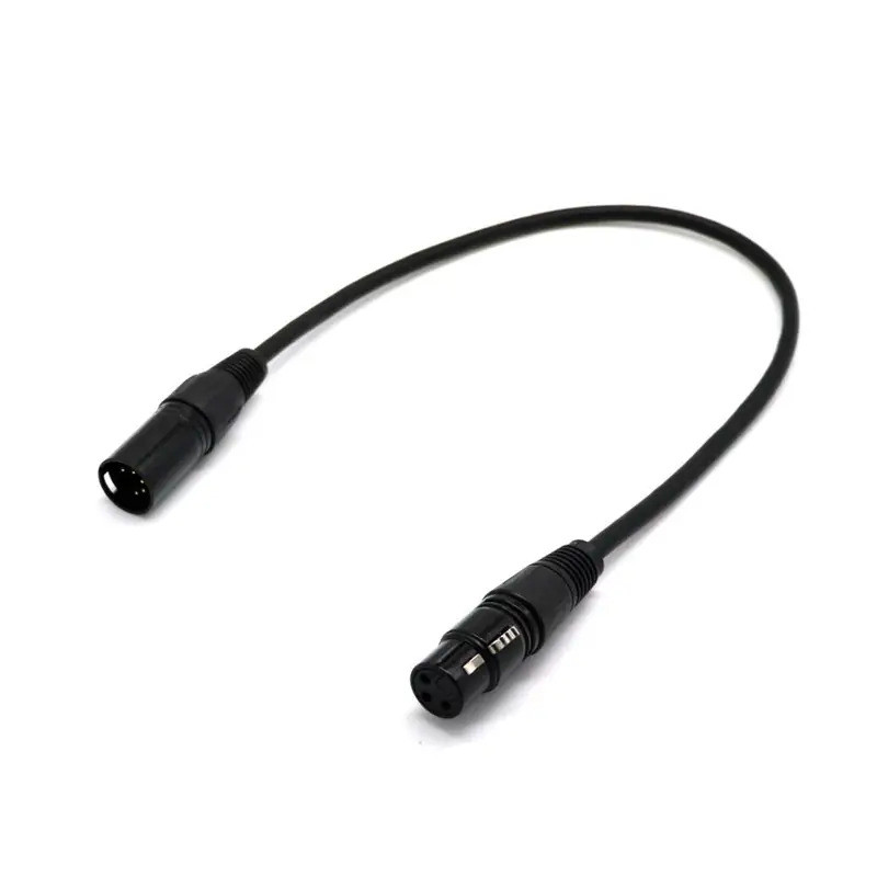 5Pin Male To 3Pin Female XLR Connector DMX Adapter Cable Lighting ...