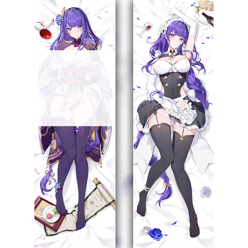 Genshin Impact Raiden Shogun Anime Dakimakura Waifu Hugging Body Pillow ...
